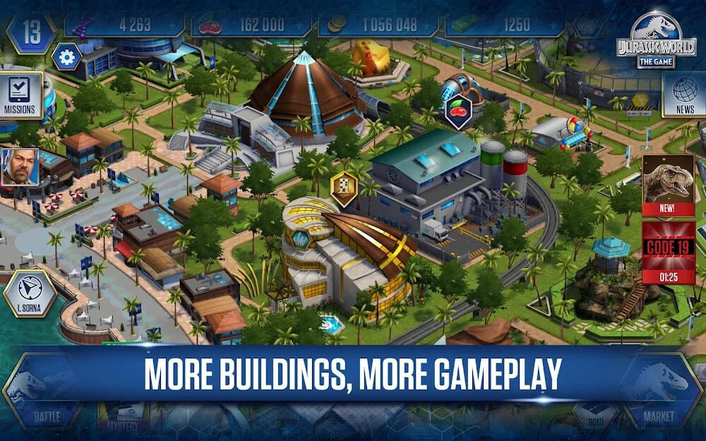Jurassic World The Game Mod Apk Free Shopping 3